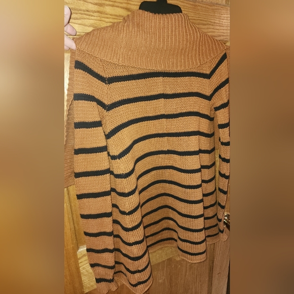 Genuine Volcom Women’s Cardigan Sweater Left Loosey Wrap Love A Lefty Stripe - Picture 11 of 13